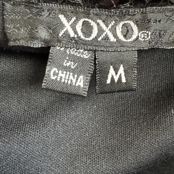 XOXO BLACK  BEADED SLEEVELESS DRESS - Picture 5 of 8